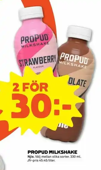 Stora Coop Njie Propud Milkshake 330ml erbjuda