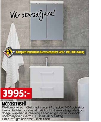 Bauhaus MÖBELSET ASPÖ erbjuda