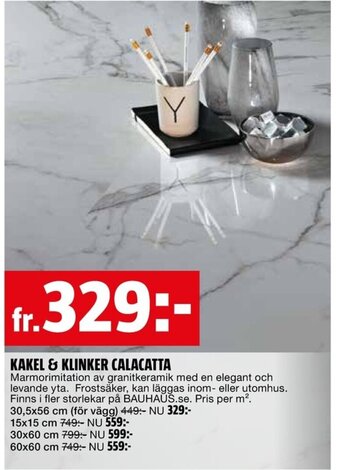 Bauhaus KAKEL & KLINKER CALACATTA erbjuda