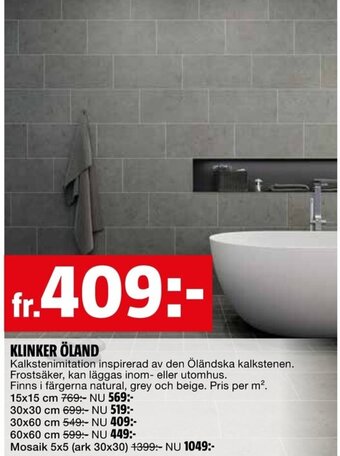 Bauhaus KLINKER ÖLAND erbjuda