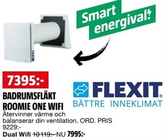 Bauhaus BADRUMSFLÄKT ROOMIE ONE WIFI erbjuda