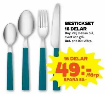 Day Bestickset 16 delar