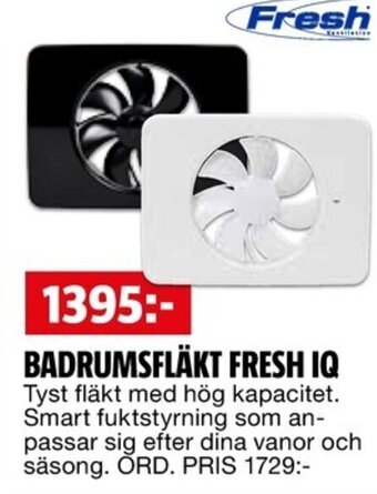 Bauhaus BADRUMSFLÄKT FRESH IQ erbjuda