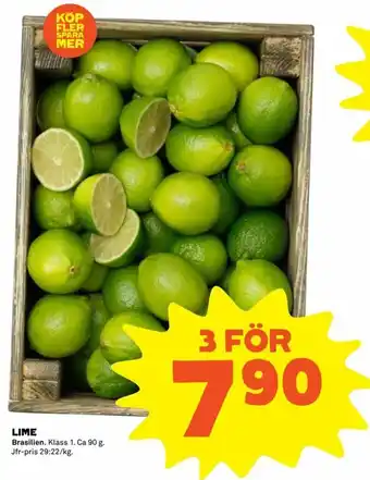 Coop Extra Brasilien Lime erbjuda
