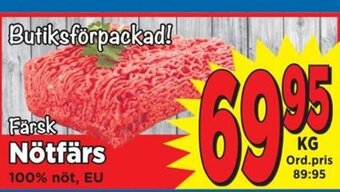 Supergrossen Farsk Nötfärs erbjuda