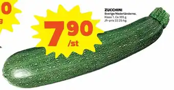 Coop Extra Sverige/Nederländerna Zucchini 335g erbjuda