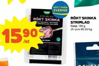 Coop Rökt Skinka Strimlad 180g