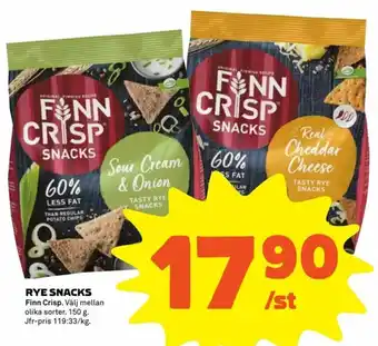 Finn Crisp Rye Snacks 150g