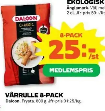 Coop Forum Daloon Vårrulle 8-pack 800g erbjuda