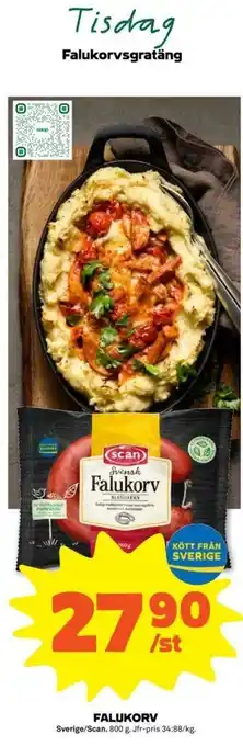 Coop Forum Scan Falukorv 800g erbjuda