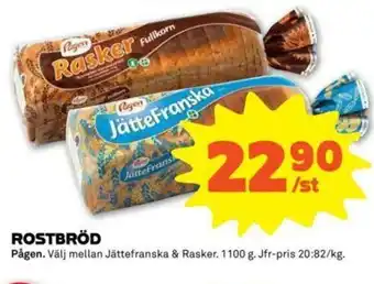 Pågen Rostbröd 1100g