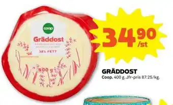 Coop Forum Coop Gräddost 400g erbjuda