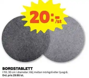 Coop Forum Bordstablett 30cm erbjuda