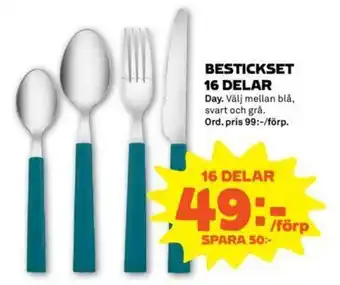 Coop Forum Day Bestickset 16 delar erbjuda