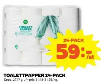 Coop Forum Coop Toalettpapper 24-pack erbjuda