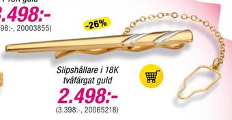 Guldfynd Slipshållare i 18k tvåfärgat guld erbjuda