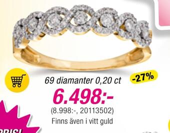 Guldfynd Ringar i 18k guld erbjuda