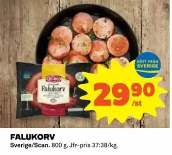Coop Daglivs Sverige/Scan Falukorv 800g erbjuda