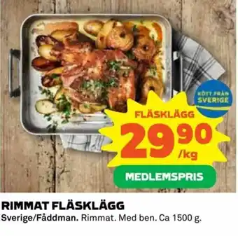 Sverige/Fåddman Rimmat Fläsklägg 1500g