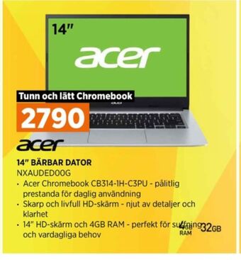 Power Acer laptop erbjuda