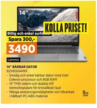 Power Lenovo laptop erbjuda