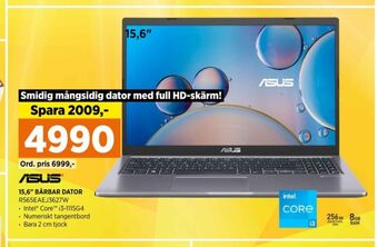 Power Asus laptop erbjuda