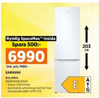 Samsung kyl- & frysskåp