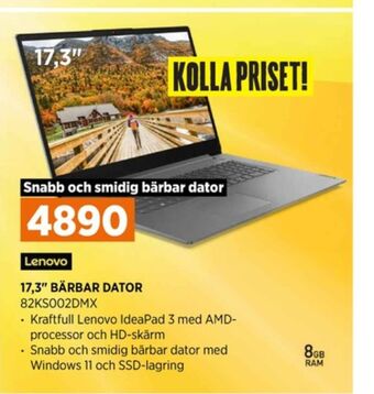 Power Lenovo laptop erbjuda