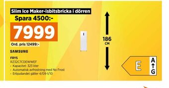 Power Samsung frysskåp erbjuda
