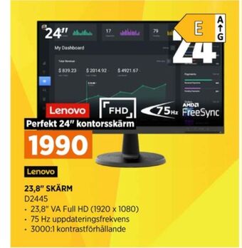 Power Lenovo skärm erbjuda