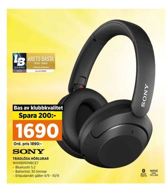 Power Sony headset erbjuda