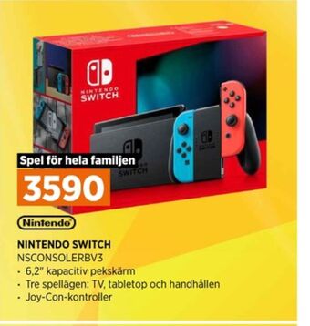 Nintendo switch spelkonsol