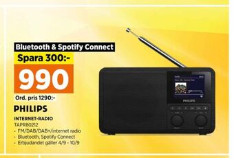 Power Philips radio erbjuda