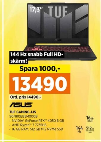 Power Asus laptop erbjuda