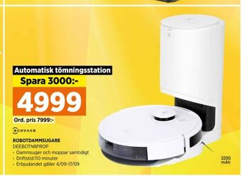 Power Ecovacs robotdammsugare erbjuda