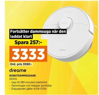 Power Dreame robotdammsugare erbjuda