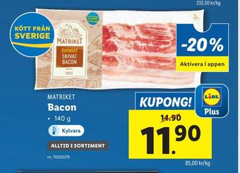 Lidl Bacon erbjuda