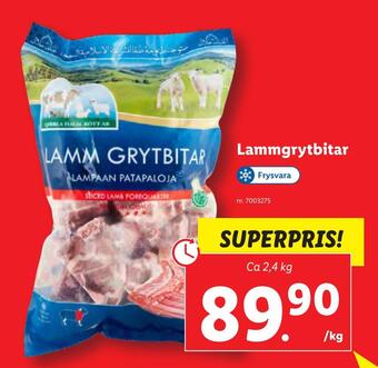 Lidl Lammgrytbitar erbjuda