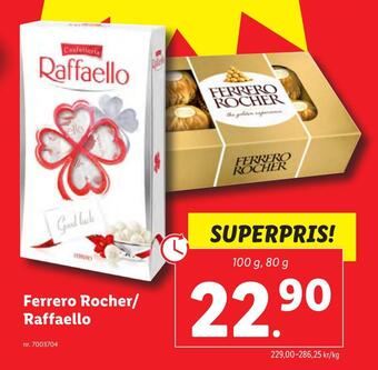 Lidl Ferrero rocher/ raffaello erbjuda