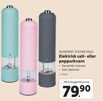Lidl Elektrisk salt- eller pepparkvarn erbjuda