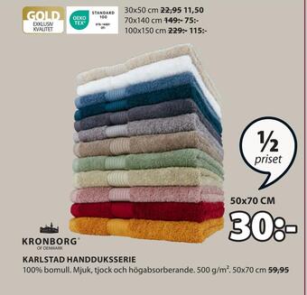 JYSK Karlstad handduksserie erbjuda