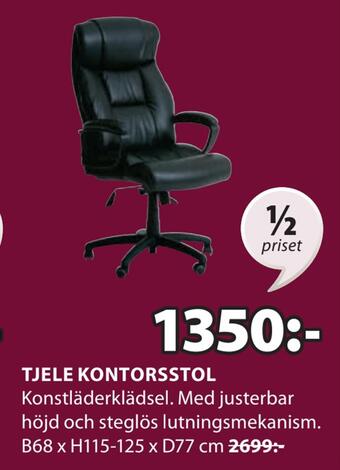 JYSK Tjele kontorsstol erbjuda