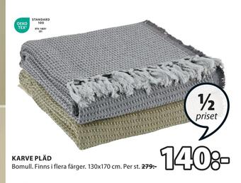 JYSK Karve pläd erbjuda