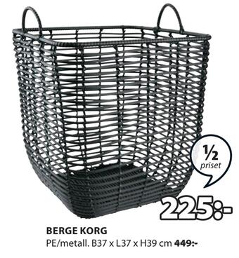 JYSK Berge korg erbjuda
