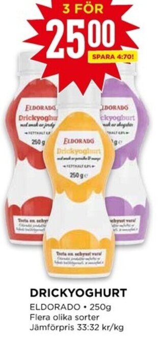 Willys DRICKYOGHURT ELDORADO erbjuda