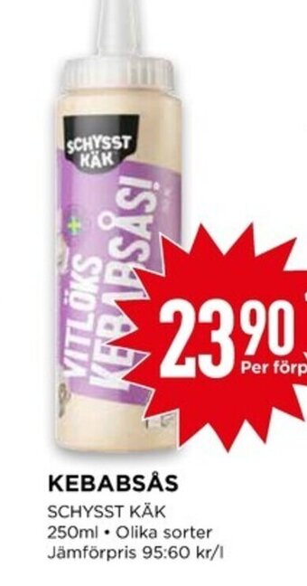 Willys KEBABSÅS SCHYSST KÄK erbjuda