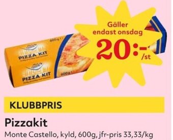 Hemköp Pizzakit Monte Castello erbjuda