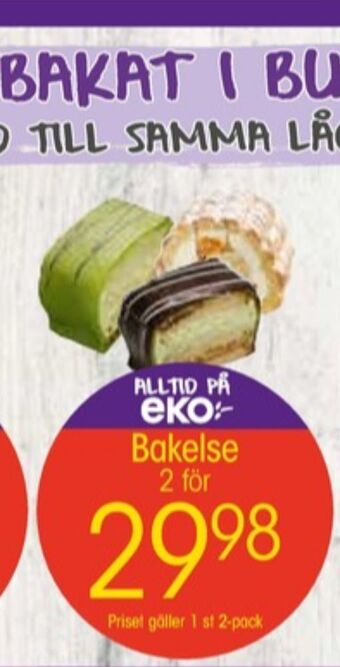 EKO Eko butiksbakat kaffebröd erbjuda