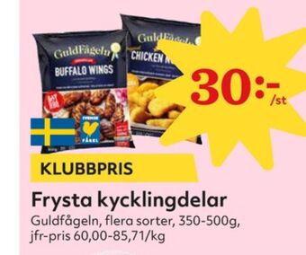 Hemköp Guldfågeln kycklingvingar erbjuda