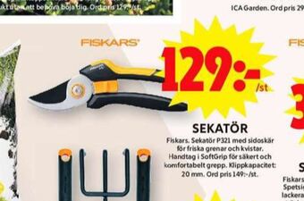 ICA Maxi Fiskars sekatör erbjuda